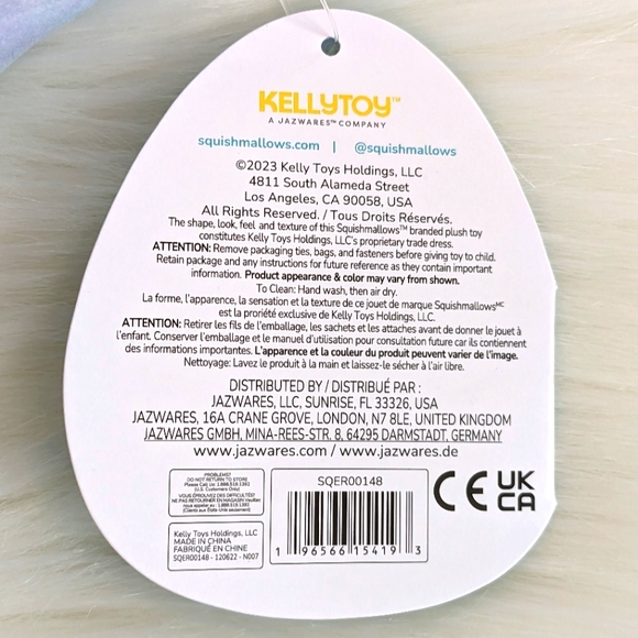 💜NWT Squishmallows Mitch the Tie Dye Platypus, 8 inches - Picture 8 of 11